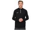 Nike Dry 1/4 Zip Soccer Drill Top (black/black/white) Men's Clothing