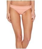 L*space Ridin' High Ribbed Veronica Bottom (tropical Peach) Women's Swimwear