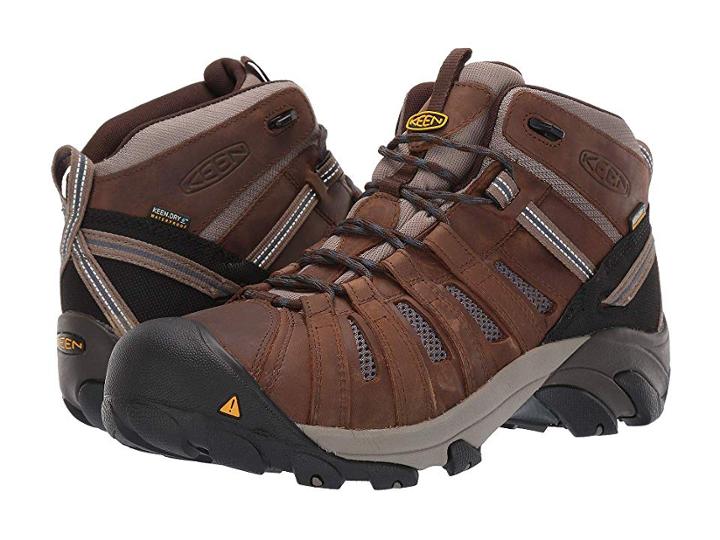 Keen Utility Cody Mid Steel Toe Waterproof (cascade Brown/blue Steel) Men's Work Boots