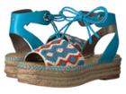 Sam Edelman Neera (blue Multi Leather W/ Beading) Women's 1-2 Inch Heel Shoes