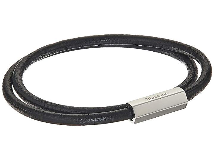 Miansai Bare Wrap Bracelet (black Rhodium) Bracelet