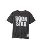 The Original Retro Brand Kids Rock Star Short Sleeve Heather Vintage Tee (big Kids) (heather Black) Boy's T Shirt