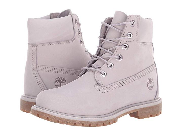 Timberland 6 Premium Boot (light Lilac Nubuck) Women's Lace-up Boots