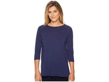 Care+wear Chest Access Shirt (navy Blue) Women's T Shirt