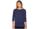 Care+wear Chest Access Shirt (navy Blue) Women's T Shirt