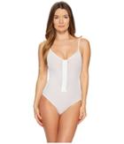 Onia Arianna One-piece (solid White) Women's Swimsuits One Piece