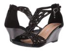 Patrizia Crystalize (black) Women's Wedge Shoes