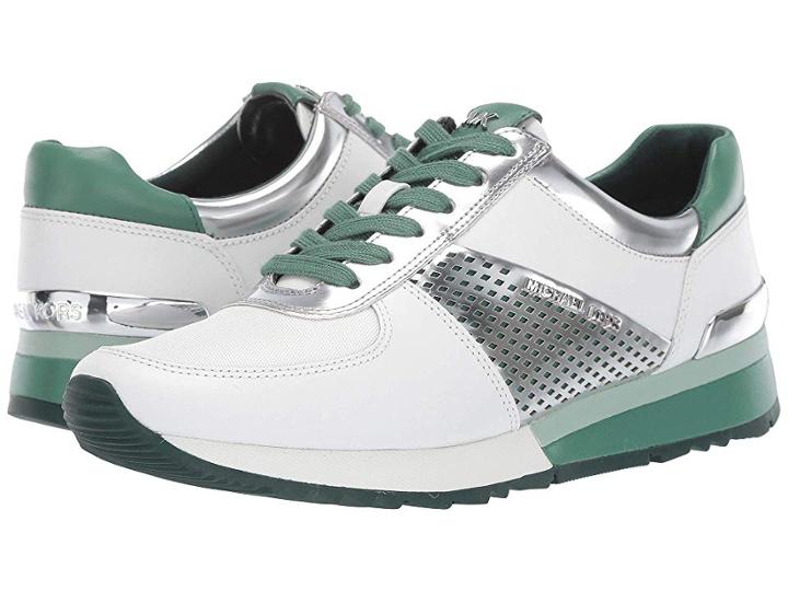 Michael Michael Kors Allie Wrap Trainer (optic White Multi) Women's Shoes