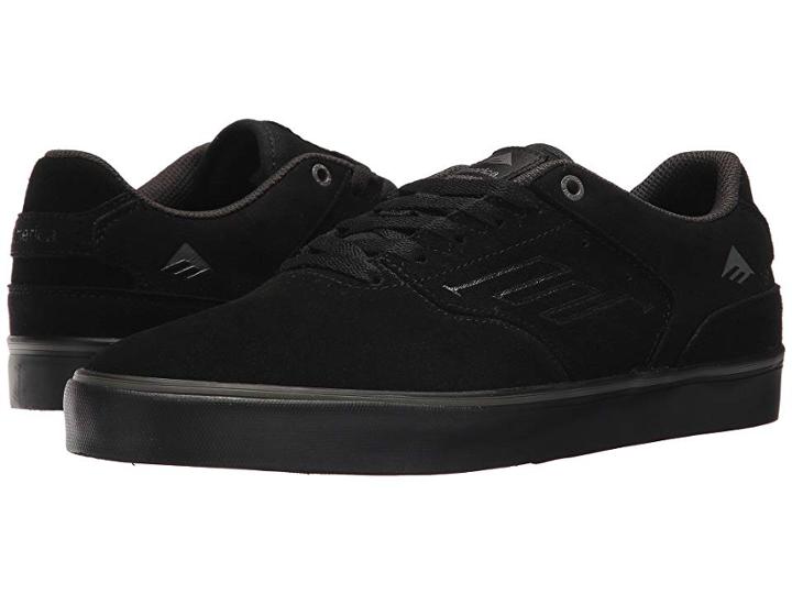 Emerica The Reynolds Low Vulc (black/black/grey) Men's Skate Shoes