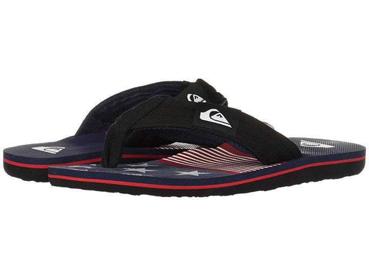 Quiksilver Kids Molokai Layback (toddler/little Kid/big Kid) (white/red/blue) Boys Shoes