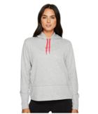 Nike Dry Training Pullover Hoodie (dark Grey Heather/cool Grey/rush Pink) Women's Sweatshirt