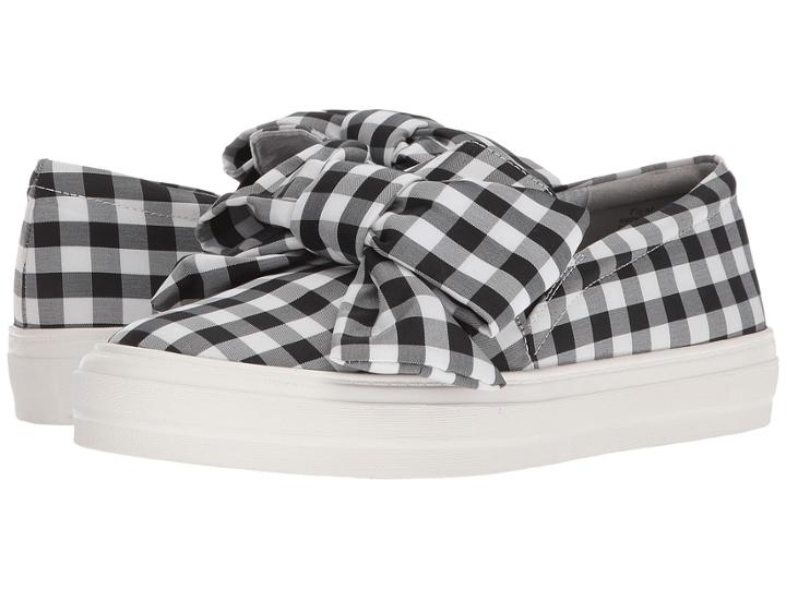 Nine West Onosha (black/white Mid Gingham Shantung) Women's Shoes