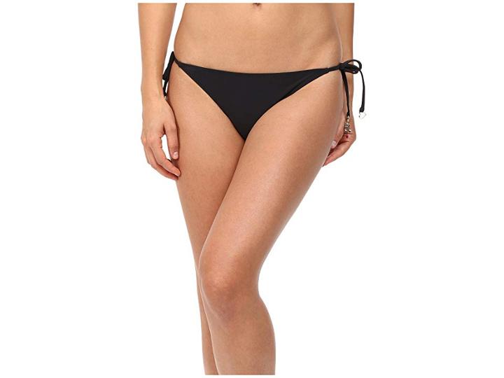 Stella Mccartney Timeless Basics Tie Side Bikini Bottom (black) Women's Swimwear