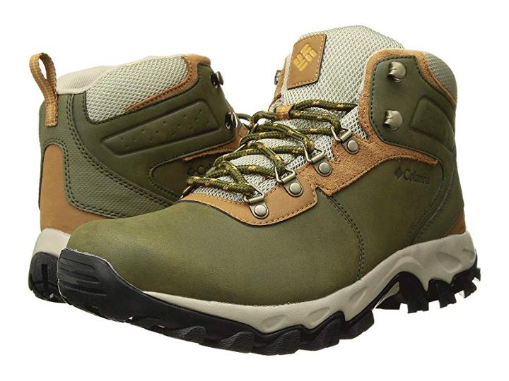 Columbia Newton Ridge Plus Ii Waterproof (silver Sage/dark Banana) Men's Waterproof Boots
