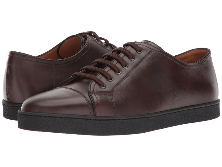 John Lobb Levah Sneaker (dark Brown) Men's Lace Up Casual Shoes