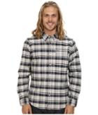 Hurley Ace Oxford The Plaid Long Sleeve (light Iron Ore) Men's Long Sleeve Button Up