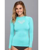 Roxy Whole Hearted L/s Surf Shirt (turquoise) Women's Swimwear