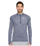 Nike Dry Element 1/2 Zip Running Top (binary Blue/heather) Men's Sweatshirt