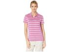 Nike Golf Dry Polo Short Sleeve Stripe (true Berry/white/true Berry) Women's Short Sleeve Pullover
