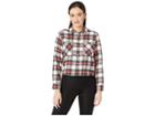 U.s. Polo Assn. Flannel Shirt (tartan Plaid/racing Red) Women's Clothing