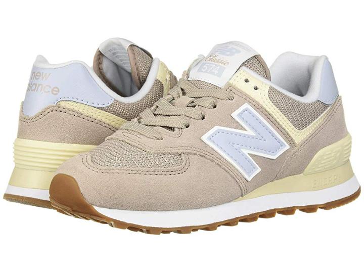 New Balance Classics Wl574v2 (flat White/ice Blue) Women's Shoes