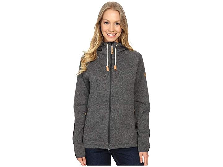 Fjallraven Ovik Fleece Hoodie (dark Grey) Women's Sweatshirt