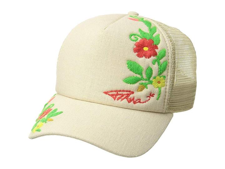Prana Prana Embroidered Trucker (light Stone) Caps