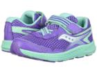 Saucony Kids Ride 10 Jr (toddler/little Kid) (purple/turquoise) Girls Shoes