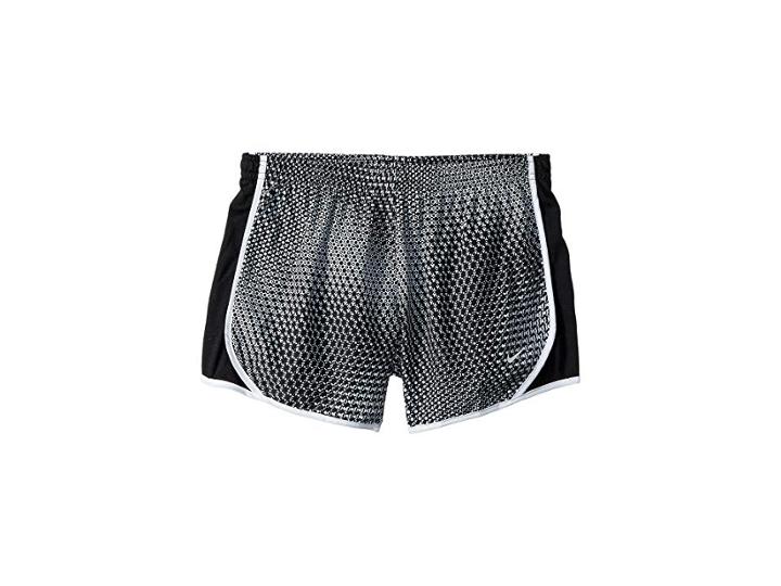 Nike Kids Dry Tempo Aop 2 Shorts (little Kids/big Kids) (black/black/white/white) Girl's Shorts