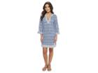 Tommy Bahama Tika Tiles Tunic Cover-up (dark Sanibel Blue) Women's Swimwear