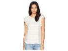1.state Flounce Sleeve Fine Stripe Top (antique White) Women's Clothing