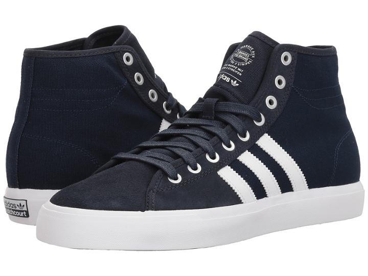 Adidas Skateboarding Matchcourt High Rx (night Navy/footwear White/collegiate Navy) Men's Skate Shoes