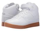 Fila Vulc 13 Mid Plus (white/metallic Silver/gum) Men's Shoes