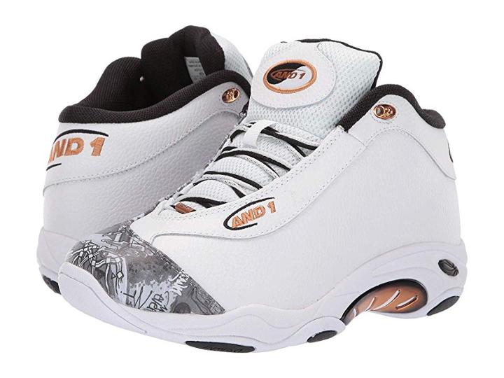 And1 Tai Chi Lx (white/mixtape Graffiti/copper) Men's Basketball Shoes