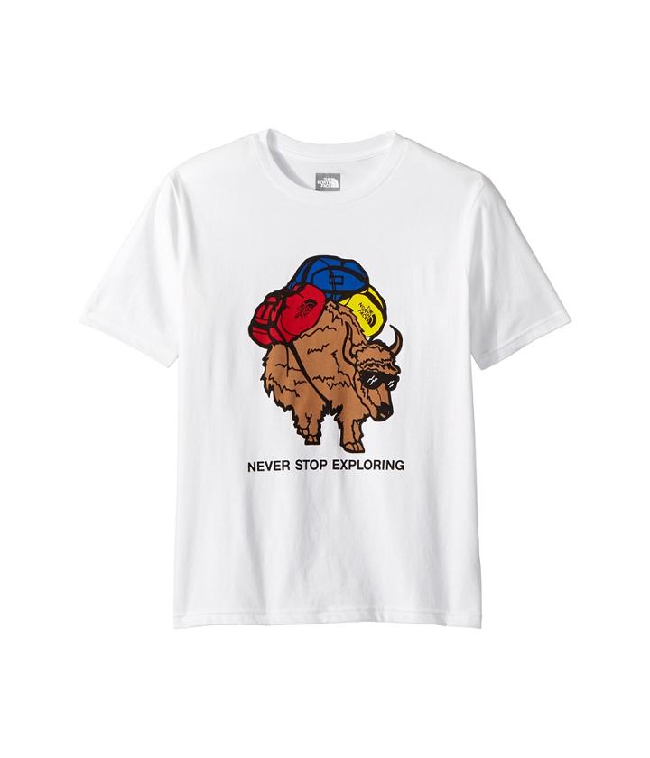 The North Face Kids Short Sleeve Graphic Tee (little Kids/big Kids) (tnf White/multicolor) Boy's Clothing