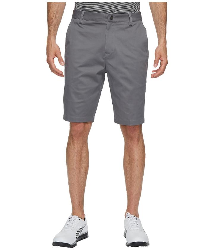 Puma Golf Tailored Chino Shorts (quiet Shade) Men's Shorts