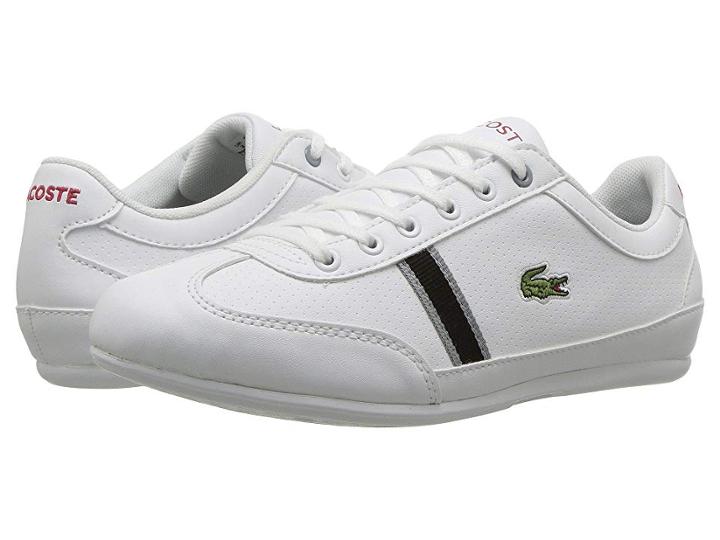 Lacoste Kids Misano 318 (little Kid/big Kid) (white/grey) Girl's Shoes