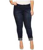 Jag Jeans Plus Size Plus Size Maddie Skinny Cuff Crosshatch Denim In Night Breeze (night Breeze) Women's Jeans