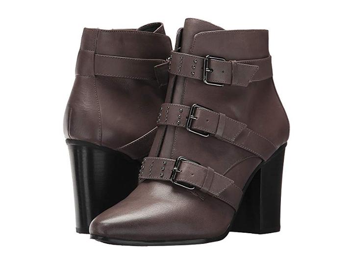 Aerosoles Square Away (grey Leather) Women's Boots