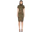 Nicole Miller Flower High Neck Dress (camouflauge) Women's Dress