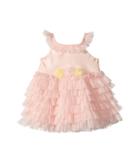 Nanette Lepore Kids Satin Dress With Tulle (infant) (peach) Girl's Dress