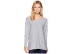 Tribal Long Sleeve Lace-up Detail Sweater (grey Mix) Women's Sweater