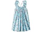 Seafolly Kids Blue Birds Garden Frill Dress Cover-up (toddler/little Kids) (blue Bird) Girl's Swimwear
