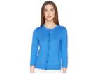 Kate Spade New York Rambling Roses Scallop Cardigan (wild Cornflower) Women's Sweater