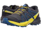 Salomon Kids Speedcross (little Kid/big Kid) (ombre Blue/sulphur Spring/nautical Blue) Boys Shoes