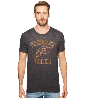 Lucky Brand Running Sucks Tee (black Onyx) Men's T Shirt