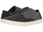 Toms Paseo (black/forged Iron Grey Herringbone Woolen) Men's Lace Up Casual Shoes