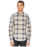 Scotch & Soda Regular Fit Classic Twill Shirt With Yarn-dyed Check Pattern (combo C) Men's Clothing