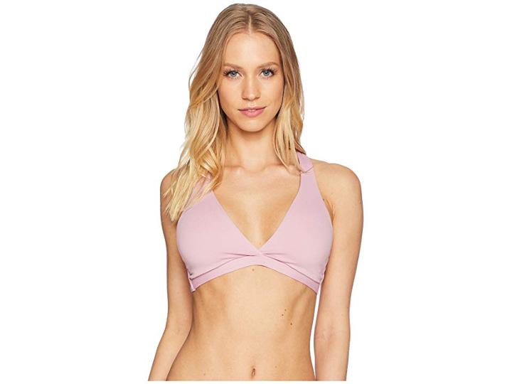 Maaji Valley Reversible Fixed Halter Top (mauve) Women's Swimwear