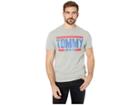Tommy Jeans Essential Block Tee (light Grey Heather) Men's Clothing